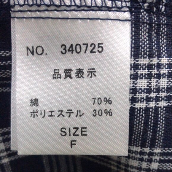 Japanese Brand "Kurihara Harumi" Checkered Shirt Dress - One Size - Picture 7 of 7
